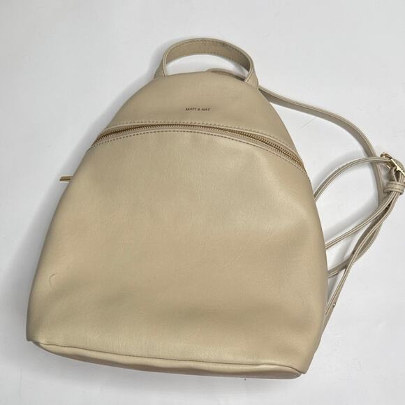 Matt & Nat Aries Vegan Backpack in Ivory main image 4